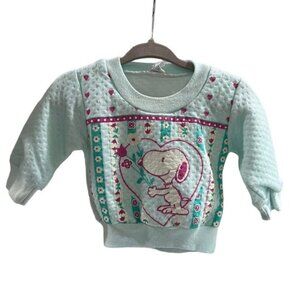 Vintage Peanuts Snoopy Baby Crewneck Top